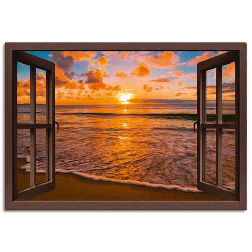 4058661278241 - Wandbild ARTLAND Fensterblick Sonnenuntergang am Strand Bilder Gr B H 100 cm x 70 cm Leinwandbild Sonnenaufgang & -untergang Querformat 1 St braun Bild Leinwandbild Kunstdrucke Bilder als Leinwandbild Wandaufkleber oder Poster in versch Größen 4058661278241 - Wandbild ARTLAND Fensterblick Sonnenuntergang am Strand Bilder Gr B H 100 cm x 70 cm Leinwandbild Sonnenaufgang & -untergang Querformat 1 St braun Bild Leinwandbild Kunstdrucke Bilder als Leinwandbild Wandaufkleber oder Poster in versch Größen