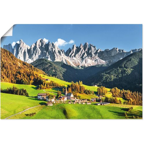 4062144596630 - Wandbild ARTLAND Alpen Berge Santa Maddalena Bilder Gr B H 30 cm x 20 cm Poster Berge & Alpenbilder Querformat 1 St grün Kunstdrucke als Alubild Leinwandbild Wandaufkleber oder Poster in versch Größen 4062144596630 - Wandbild ARTLAND Alpen Berge Santa Maddalena Bilder Gr B H 30 cm x 20 cm Poster Berge & Alpenbilder Querformat 1 St grün Kunstdrucke als Alubild Leinwandbild Wandaufkleber oder Poster in versch Größen
