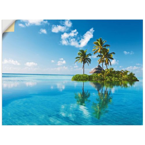 4057738286240 - Wandbild ARTLAND Tropisches Paradies - Insel Palmen Meer Bilder Gr B H 60 cm x 45 cm Wandaufkleber - Vinyl Amerika Querformat 1 St blau Bild Poster Bilder als Alubild Leinwandbild Wandaufkleber oder in versch Größen 4057738286240 - Wandbild ARTLAND Tropisches Paradies - Insel Palmen Meer Bilder Gr B H 60 cm x 45 cm Wandaufkleber - Vinyl Amerika Querformat 1 St blau Bild Poster Bilder als Alubild Leinwandbild Wandaufkleber oder in versch Größen