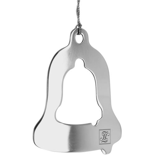 4042911511202 - Dekohänger FINK BELL silber (silberfarben) B13cm H15cm Edelstahl Dekohänger Adventsanhänger aus Edelstahl outdoorgeeignet