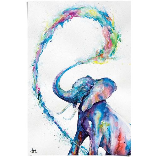 8714597512069 - Poster REINDERS Elefant Art bunt (farbe bild(er) mehrfarbig) B61cm H915cm Papier Bilder 8714597512069 - Poster REINDERS Elefant Art bunt (farbe bild(er) mehrfarbig) B61cm H915cm Papier Bilder