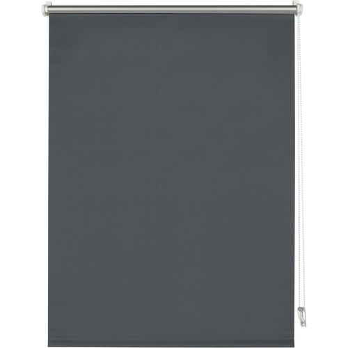 4003018367901 - Seitenzugrollo Thermo Klemmrollo Energiesparend Rollos Gr 150 cm einseitig verschiebbar 75 cm grau (anthrazit) Verdunkelungsrollos Rollo abdunkelnd mit Thermobeschichtung
