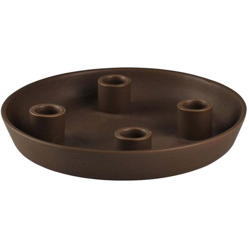 4056422261808 - Kerzenhalter AM DESIGN Weihnachtsdeko Stabkerzenhalter Adventsleuchter braun H370cm Ø23cm Keramik Kerzenhalter für 4 Kerzen Ø Kerzenteller ca 23 cm 4056422261808 - Kerzenhalter AM DESIGN Weihnachtsdeko Stabkerzenhalter Adventsleuchter braun H370cm Ø23cm Keramik Kerzenhalter für 4 Kerzen Ø Kerzenteller ca 23 cm