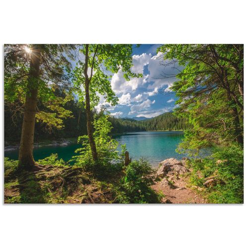 4062144276600 - Wandbild ARTLAND Eibsee Bilder Gr B H 90 cm x 60 cm Alu-Dibond-Druck Gewässer Querformat 1 St grün Bild Metallbild Metallbilder Bilder als Alubild Leinwandbild Wandaufkleber oder Poster in versch Größen 4062144276600 - Wandbild ARTLAND Eibsee Bilder Gr B H 90 cm x 60 cm Alu-Dibond-Druck Gewässer Querformat 1 St grün Bild Metallbild Metallbilder Bilder als Alubild Leinwandbild Wandaufkleber oder Poster in versch Größen