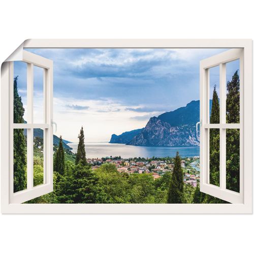 4062144599884 - Wandbild ARTLAND Gardasee durchs weiße Fenster Bilder Gr B H 70 cm x 50 cm Poster Seebilder Querformat 1 St grün Kunstdrucke als Alubild Leinwandbild Wandaufkleber oder Poster in versch Größen 4062144599884 - Wandbild ARTLAND Gardasee durchs weiße Fenster Bilder Gr B H 70 cm x 50 cm Poster Seebilder Querformat 1 St grün Kunstdrucke als Alubild Leinwandbild Wandaufkleber oder Poster in versch Größen