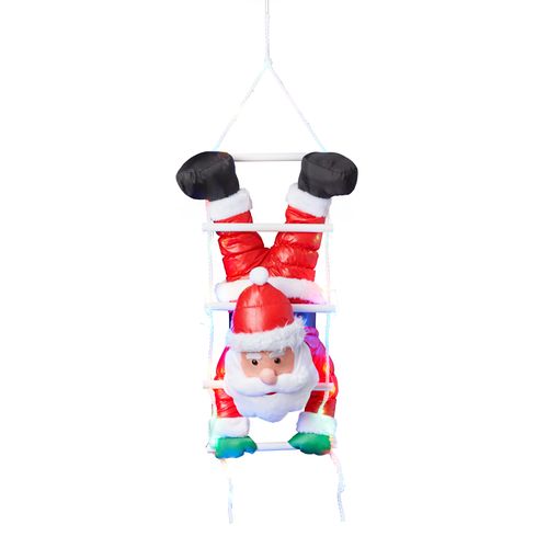 4028998031055 - LED Dekofigur BONETTI Weihnachtsmann kopfüber Lampen Gr 30 flammig Höhe 110 cm bunt Weihnachtsbeleuchtung Weihnachtsdekoration Weihnachtsfigur Dekofiguren Lampen mit 30 bunten LEDs Weihnachtsdeko aussen 4028998031055 - LED Dekofigur BONETTI Weihnachtsmann kopfüber Lampen Gr 30 flammig Höhe 110 cm bunt Weihnachtsbeleuchtung Weihnachtsdekoration Weihnachtsfigur Dekofiguren Lampen mit 30 bunten LEDs Weihnachtsdeko aussen