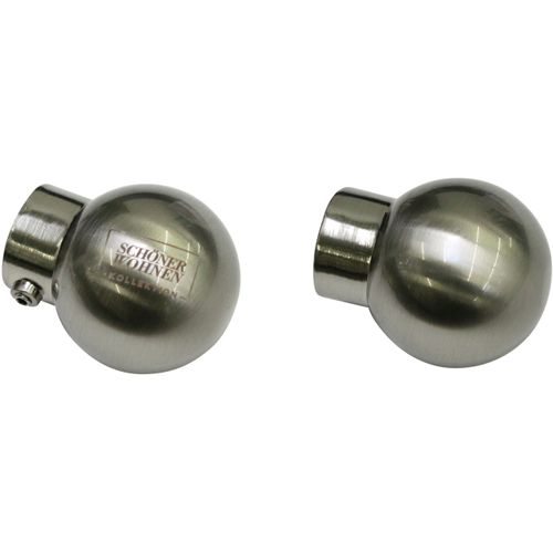 4003018378662 - Gardinenstangen-Endstück SCHÖNER WOHNEN LAMINAT Endstück Kugel für Ø 20 mm Gardinenstangenendstücke Gr 2 St silberfarben (edelstahl optik) Gardinenstangen-Endstücke Serie Einzelprogramm Leon Ø 20 mm 4003018378662 - Gardinenstangen-Endstück SCHÖNER WOHNEN LAMINAT Endstück Kugel für Ø 20 mm Gardinenstangenendstücke Gr 2 St silberfarben (edelstahl optik) Gardinenstangen-Endstücke Serie Einzelprogramm Leon Ø 20 mm