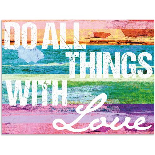 4059745910736 - Wandbild ARTLAND Tu alles mit Liebe Bilder Gr B H 60 cm x 45 cm Alu-Dibond-Druck Sprüche & Texte Querformat 1 St bunt Kunstdrucke als Alubild Leinwandbild Wandaufkleber oder Poster in versch Größen 4059745910736 - Wandbild ARTLAND Tu alles mit Liebe Bilder Gr B H 60 cm x 45 cm Alu-Dibond-Druck Sprüche & Texte Querformat 1 St bunt Kunstdrucke als Alubild Leinwandbild Wandaufkleber oder Poster in versch Größen