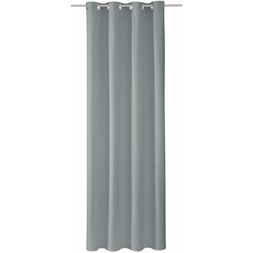 4005414455282 - Vorhang TOM TAILOR Dove Gardinen Gr 245 cm Ösen 140 cm grau (steingrau) Ösen Gardine blickdicht
