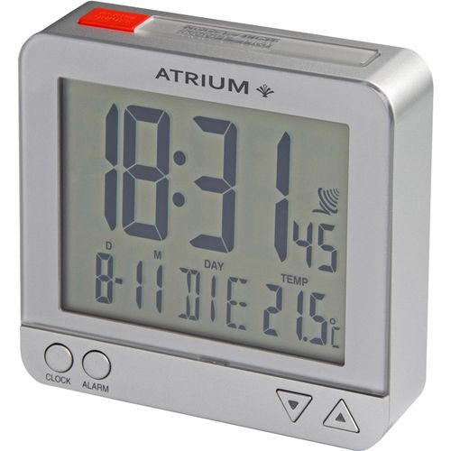 4037921006732 - Funk-Reisewecker ATRIUM A740-19 silber (silberfarben) Wecker Reisewecker Quarzwecker Digitalwecker Schlafzimmer Snooze 4037921006732 - Funk-Reisewecker ATRIUM A740-19 silber (silberfarben) Wecker Reisewecker Quarzwecker Digitalwecker Schlafzimmer Snooze