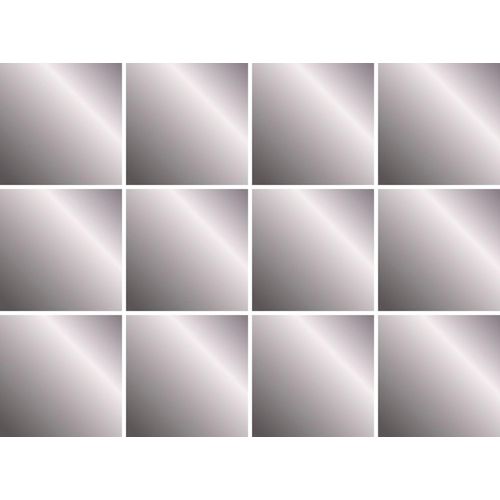 4049009357216 - Fliesenaufkleber QUEENCE Metallic Look silber B15cm H15cm T01cm Fliesenaufkleber Stickerfliesen selbstklebend Sticker 12er Set 4049009357216 - Fliesenaufkleber QUEENCE Metallic Look silber B15cm H15cm T01cm Fliesenaufkleber Stickerfliesen selbstklebend Sticker 12er Set