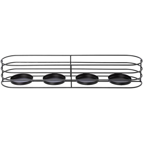 4064118116066 - Kerzenhalter CREATIV DECO Weihnachtsdeko auch als Adventskranz geeignet schwarz B5000cm H800cm T1000cm Metall Kerzenhalter Adventsleuchter Breite ca 50 cm 4064118116066 - Kerzenhalter CREATIV DECO Weihnachtsdeko auch als Adventskranz geeignet schwarz B5000cm H800cm T1000cm Metall Kerzenhalter Adventsleuchter Breite ca 50 cm