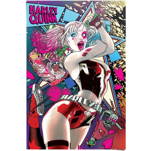 8714597538021 - Poster REINDERS Batman Harley Quinn lila (farbe bild(er) lila) B61cm H915cm Papier Bilder