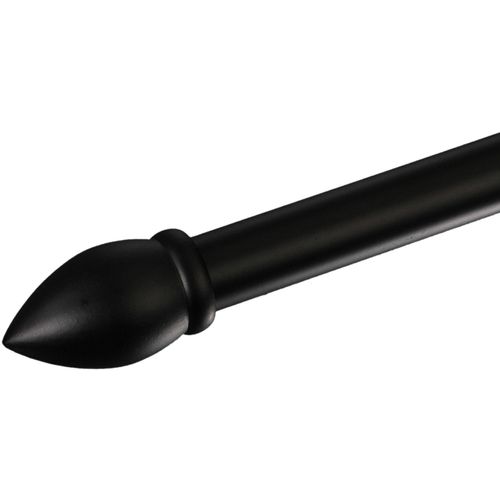 4016318269585 - Gardinenstangen-Endstück Mush Gr 1 schwarz H31cm L53cm Ø2cm Gardinenstangenendstücke für Gardinenstangen Ø 20 mm