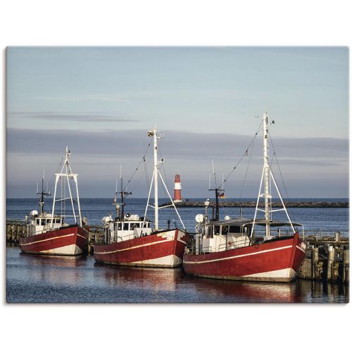4055327468787 - Wandbild ARTLAND Fischerboote und Mole in Warnemünde Bilder Gr B H 80 cm x 60 cm Leinwandbild Boote & Schiffe 1 St rot Kunstdrucke Bilder als Leinwandbild Wandaufkleber oder Poster in versch Größen 4055327468787 - Wandbild ARTLAND Fischerboote und Mole in Warnemünde Bilder Gr B H 80 cm x 60 cm Leinwandbild Boote & Schiffe 1 St rot Kunstdrucke Bilder als Leinwandbild Wandaufkleber oder Poster in versch Größen