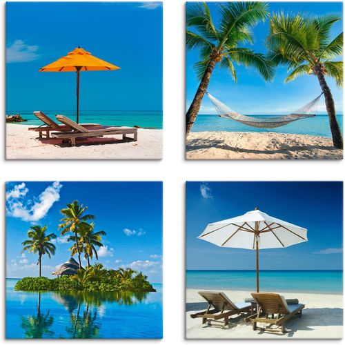 4058661252487 - Leinwandbild ARTLAND Tropisches Paradies Bilder Gr B H 20 cm x 20 cm Leinwandbild Strand quadratisch 4 St blau Bild Leinwandbild Leinwandbilder Bilder 4er Set verschiedene Größen 4058661252487 - Leinwandbild ARTLAND Tropisches Paradies Bilder Gr B H 20 cm x 20 cm Leinwandbild Strand quadratisch 4 St blau Bild Leinwandbild Leinwandbilder Bilder 4er Set verschiedene Größen