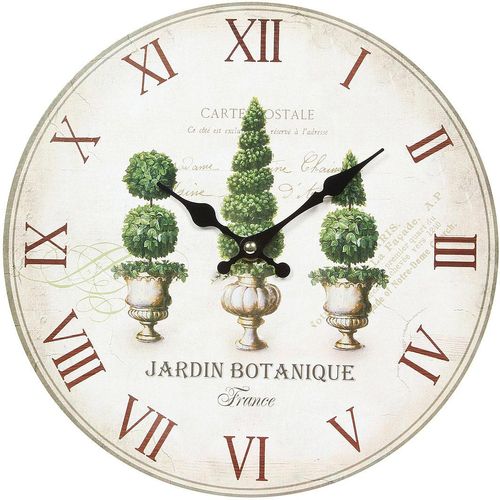 4050223847155 - Wanduhr Wanduhr - Plants 28cm bunt B28cm H28cm T35cm Wanduhren 4050223847155 - Wanduhr Wanduhr - Plants 28cm bunt B28cm H28cm T35cm Wanduhren