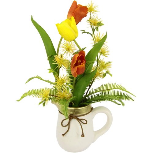4019844754464 - Kunstblume IGEA Arrangement Tulpen Kunstpflanzen Gr B H L 27 cm x 38 cm x 27 cm 1 St gelb (gelb orange) Kunst-Blumen Kunstpflanzen Krug aus Keramik 4019844754464 - Kunstblume IGEA Arrangement Tulpen Kunstpflanzen Gr B H L 27 cm x 38 cm x 27 cm 1 St gelb (gelb orange) Kunst-Blumen Kunstpflanzen Krug aus Keramik