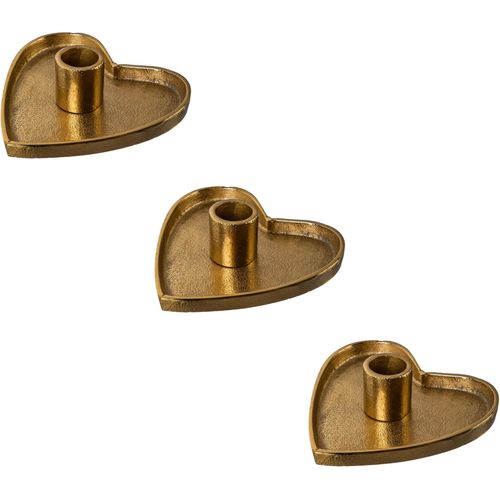 4064118112228 - Kerzenhalter CREATIV DECO gold (goldfarben) B1300cm H400cm T1300cm Aluminium Kerzenhalter in eleganter Herzform 3er Set 4064118112228 - Kerzenhalter CREATIV DECO gold (goldfarben) B1300cm H400cm T1300cm Aluminium Kerzenhalter in eleganter Herzform 3er Set