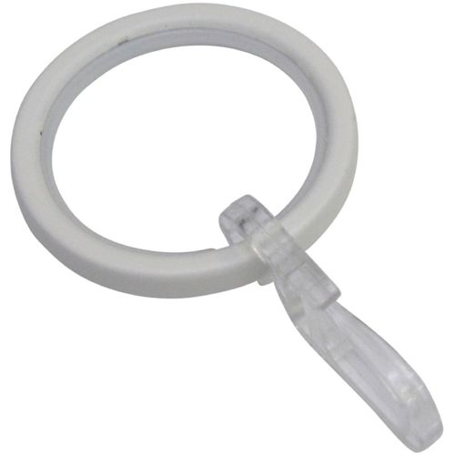 4003018378945 - Gardinenring SCHÖNER WOHNEN LAMINAT Gardinenringe mit Gleiteinlage für Ø 20 mm Gardinenbefestigungen Gr 10 St weiß (weiß matt) Gardinenringe Serie Einzelprogramm Leon Ø 20 mm