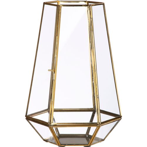 4063387262382 - Windlicht GILDE Kerzenhalter Cozy 6-eckig gold (goldfarben) B20cm H30cm T20cm Metall Glas Kerzenhalter 1-flammig aus Metall und Glas Höhe ca 30 cm 4063387262382 - Windlicht GILDE Kerzenhalter Cozy 6-eckig gold (goldfarben) B20cm H30cm T20cm Metall Glas Kerzenhalter 1-flammig aus Metall und Glas Höhe ca 30 cm