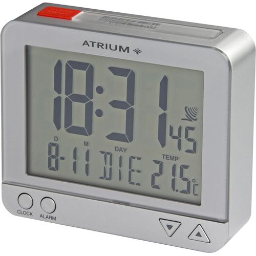 4037921003793 - Funkwecker ATRIUM A760-19 silber (silberfarben) Wecker Digitalwecker Quarzwecker Innentemperatur Schlafzimmer 4037921003793 - Funkwecker ATRIUM A760-19 silber (silberfarben) Wecker Digitalwecker Quarzwecker Innentemperatur Schlafzimmer
