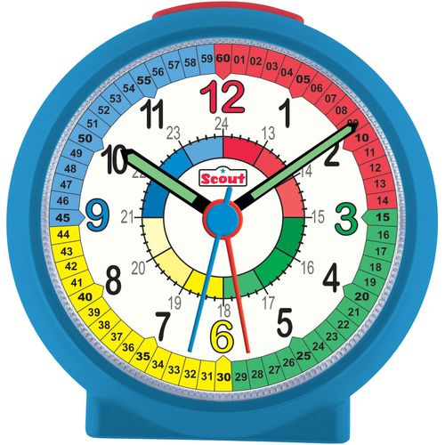 4026687134476 - Kinderwecker SCOUT LearnTheTime blau Wecker Kinder Lernwecker Geschenkidee Mädchen Jungen Kinderzimmer Schulanfang