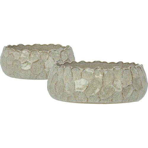 4019844737320 - Dekovase HOME AFFAIRE Vasen Gr H 8 cm Ø 23 cm weiß Blumenvasen Vasen