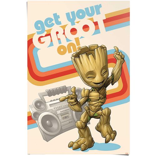 8714597585964 - Poster REINDERS Get your Groot on Guardians of the Galaxy - Baby Groot - Ich bin Groot bunt (farbe bild(er) mehrfarbig) B61cm H915cm Papier Bilder 8714597585964 - Poster REINDERS Get your Groot on Guardians of the Galaxy - Baby Groot - Ich bin Groot bunt (farbe bild(er) mehrfarbig) B61cm H915cm Papier Bilder
