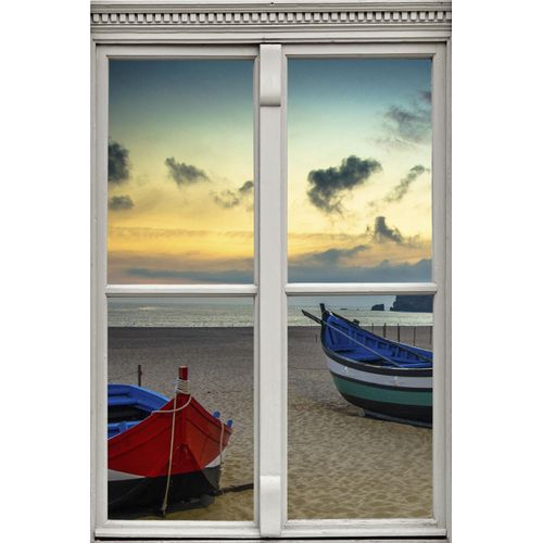 4049009118725 - Wandsticker QUEENCE Boote am Strand Wandtattoos Gr B H T 40 cm x 60 cm x 01 cm Natur bunt Wandtattoos Natur 4049009118725 - Wandsticker QUEENCE Boote am Strand Wandtattoos Gr B H T 40 cm x 60 cm x 01 cm Natur bunt Wandtattoos Natur