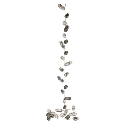 4019844808136 - Kunstgirlande IGEA Künstliche Weihnachtsgirlande mit Zapfen silber B12cm H180cm L4cm Kunststoff Kunstpflanzen Weihnachtsdeko Girlande Ranke Kette Weihnachtsdekoration 4019844808136 - Kunstgirlande IGEA Künstliche Weihnachtsgirlande mit Zapfen silber B12cm H180cm L4cm Kunststoff Kunstpflanzen Weihnachtsdeko Girlande Ranke Kette Weihnachtsdekoration