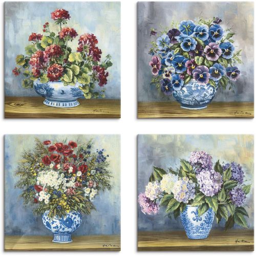 4055327014724 - Leinwandbild ARTLAND Blumen Bouqets Bilder Gr B H 20 cm x 20 cm Leinwandbild Blumen quadratisch 4 St blau Bild Leinwandbild Leinwandbilder Bilder 4er Set verschiedene Größen 4055327014724 - Leinwandbild ARTLAND Blumen Bouqets Bilder Gr B H 20 cm x 20 cm Leinwandbild Blumen quadratisch 4 St blau Bild Leinwandbild Leinwandbilder Bilder 4er Set verschiedene Größen