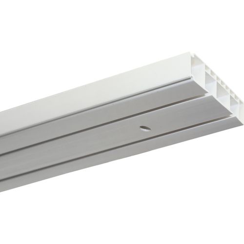 4003018335160 - Gardinenstange Vorhangschienen Set Kunststoff GK GARDINIA 2-läufig Fixmaß mit Bohren verschraubt Kunststoff 2-läufig weiß 4003018335160 - Gardinenstange Vorhangschienen Set Kunststoff GK GARDINIA 2-läufig Fixmaß mit Bohren verschraubt Kunststoff 2-läufig weiß