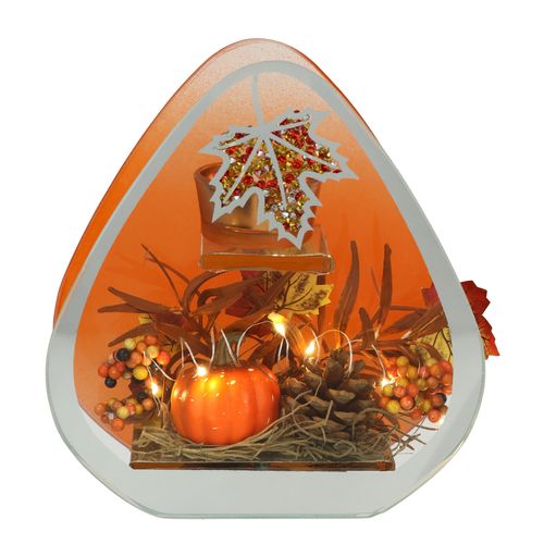 4019844810078 - Teelichthalter IGEA Teelichthalter aus Glas mit Teelichtkerze braun B17cm H18cm Glas Kerzenhalter Herbstlich dekoriert Herbstlaub Beeren Kürbis Zapfen Kerze Windlicht 4019844810078 - Teelichthalter IGEA Teelichthalter aus Glas mit Teelichtkerze braun B17cm H18cm Glas Kerzenhalter Herbstlich dekoriert Herbstlaub Beeren Kürbis Zapfen Kerze Windlicht