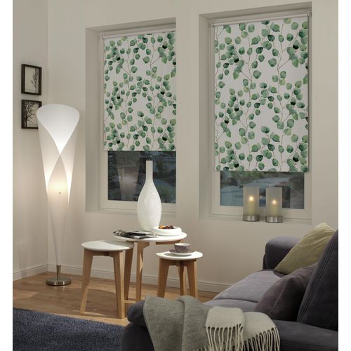 4003018365211 - Seitenzugrollo Digiprint Blackout Isabella Rollos Gr 150 cm 110 cm grün (weiß blattgrün) Verdunkelungsrollos abdunkelnder Stoff mit Digitaldruck 4003018365211 - Seitenzugrollo Digiprint Blackout Isabella Rollos Gr 150 cm 110 cm grün (weiß blattgrün) Verdunkelungsrollos abdunkelnder Stoff mit Digitaldruck