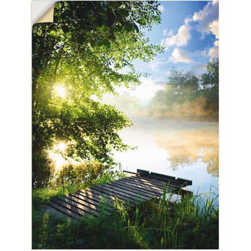 4059745780629 - Wandbild ARTLAND Angelsteg am Morgen Bilder Gr B H 45 cm x 60 cm Wandaufkleber - Vinyl Gewässer 1 St grün Bild Metallbild Metallbilder Bilder als Alubild Leinwandbild Wandaufkleber oder Poster in versch Größen 4059745780629 - Wandbild ARTLAND Angelsteg am Morgen Bilder Gr B H 45 cm x 60 cm Wandaufkleber - Vinyl Gewässer 1 St grün Bild Metallbild Metallbilder Bilder als Alubild Leinwandbild Wandaufkleber oder Poster in versch Größen