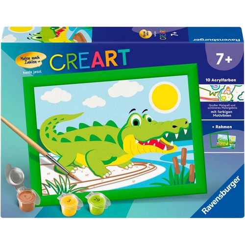 4005556239535 - Malen nach Zahlen RAVENSBURGER CreArt Krokodil an Land bunt Malvorlagen KinderB18cm H13cm Made in Europe B18cm H13cm 4005556239535 - Malen nach Zahlen RAVENSBURGER CreArt Krokodil an Land bunt Malvorlagen KinderB18cm H13cm Made in Europe B18cm H13cm