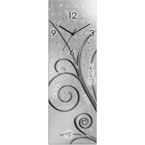 4062144604120 - Wanduhr ARTLAND Glasuhr weiße Orchideen auf Ornamenten Wanduhren Gr B H T 20 cm x 60 cm x 18 cm Quarzuhr grau Wanduhren wahlweise mit Quarz- oder Funhuhrwerk lautlos ohne Tickgeräusche 4062144604120 - Wanduhr ARTLAND Glasuhr weiße Orchideen auf Ornamenten Wanduhren Gr B H T 20 cm x 60 cm x 18 cm Quarzuhr grau Wanduhren wahlweise mit Quarz- oder Funhuhrwerk lautlos ohne Tickgeräusche