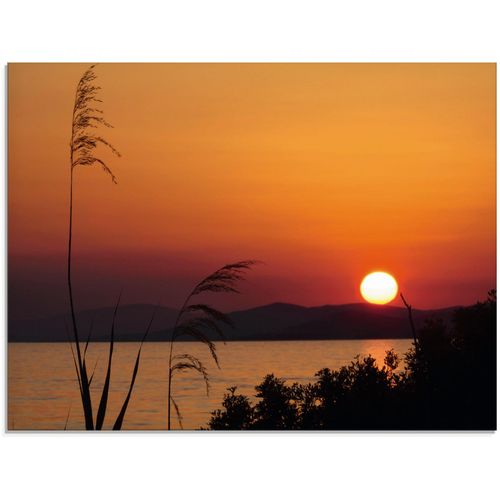 4059745637640 - Glasbild ARTLAND Sonnenuntergang Bilder Gr B H 80 cm x 60 cm Glasbild Sonnenaufgang & -untergang 1 St orange Glasbilder in verschiedenen Größen 4059745637640 - Glasbild ARTLAND Sonnenuntergang Bilder Gr B H 80 cm x 60 cm Glasbild Sonnenaufgang & -untergang 1 St orange Glasbilder in verschiedenen Größen