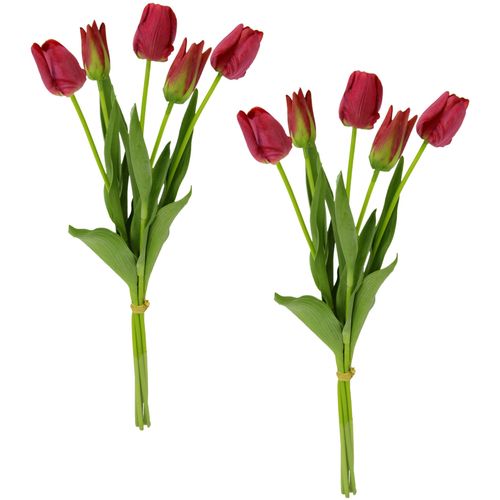 4019844782948 - Kunstblume IGEA Tulpenbund rosa (dunkelrosa) B16cm H53cm Obermaterial 95% Polyester 5% Kunststoff Kunstpflanzen Real-Touch 2er Set 4019844782948 - Kunstblume IGEA Tulpenbund rosa (dunkelrosa) B16cm H53cm Obermaterial 95% Polyester 5% Kunststoff Kunstpflanzen Real-Touch 2er Set
