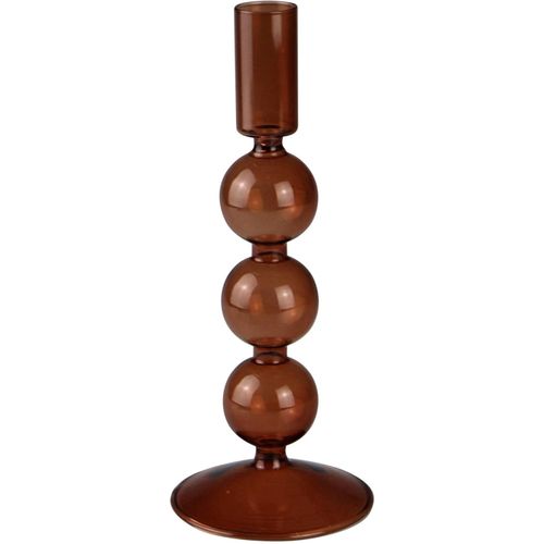 4056422302723 - Kerzenleuchter Lorrely Kerzenhalter Gr H 22 cm braun Windlichter Laternen Stabkerzenhalter aus Glas Höhe ca 22 cm 4056422302723 - Kerzenleuchter Lorrely Kerzenhalter Gr H 22 cm braun Windlichter Laternen Stabkerzenhalter aus Glas Höhe ca 22 cm