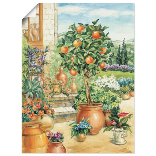 4055327289740 - Wandbild ARTLAND Orangenbaum im Garten Bilder Gr B H 60 cm x 80 cm Poster Garten 1 St grün Bild Poster Bilder als Alubild Leinwandbild Wandaufkleber oder in versch Größen 4055327289740 - Wandbild ARTLAND Orangenbaum im Garten Bilder Gr B H 60 cm x 80 cm Poster Garten 1 St grün Bild Poster Bilder als Alubild Leinwandbild Wandaufkleber oder in versch Größen