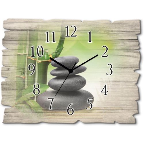 4062144357194 - Wanduhr ARTLAND Spa Konzept Zen Basaltsteine Wanduhren Gr B H T 40 cm x 30 cm x 06 cm Funkuhr grün Wanduhren wahlweise mit Quarz- oder Funhuhrwerk lautlos ohne Tickgeräusche 4062144357194 - Wanduhr ARTLAND Spa Konzept Zen Basaltsteine Wanduhren Gr B H T 40 cm x 30 cm x 06 cm Funkuhr grün Wanduhren wahlweise mit Quarz- oder Funhuhrwerk lautlos ohne Tickgeräusche