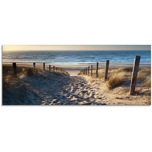4058661798343 - Glasbild ARTLAND Weg zum Nordseestrand Sonnenuntergang Bilder Gr B H 125 cm x 50 cm Glasbild Strand 1 St beige (naturfarben) Glasbilder in verschiedenen Größen 4058661798343 - Glasbild ARTLAND Weg zum Nordseestrand Sonnenuntergang Bilder Gr B H 125 cm x 50 cm Glasbild Strand 1 St beige (naturfarben) Glasbilder in verschiedenen Größen