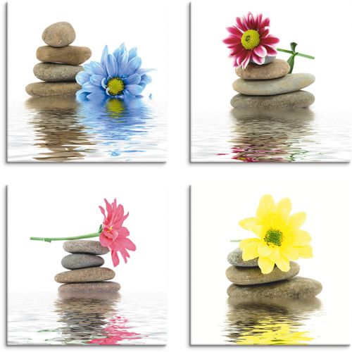 4055327014601 - Leinwandbild ARTLAND Zen Therapie-Steine mit Blumen Bilder Gr B H 20 cm x 20 cm Leinwandbild Zen quadratisch 4 St weiß Bild Leinwandbild Leinwandbilder Bilder 4er Set verschiedene Größen 4055327014601 - Leinwandbild ARTLAND Zen Therapie-Steine mit Blumen Bilder Gr B H 20 cm x 20 cm Leinwandbild Zen quadratisch 4 St weiß Bild Leinwandbild Leinwandbilder Bilder 4er Set verschiedene Größen