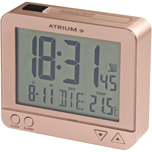 4037921002949 - Funkwecker ATRIUM A760-17 rosa (roségoldfarben) Wecker Digitalwecker Quarzwecker Innentemperatur Schlafzimmer 4037921002949 - Funkwecker ATRIUM A760-17 rosa (roségoldfarben) Wecker Digitalwecker Quarzwecker Innentemperatur Schlafzimmer