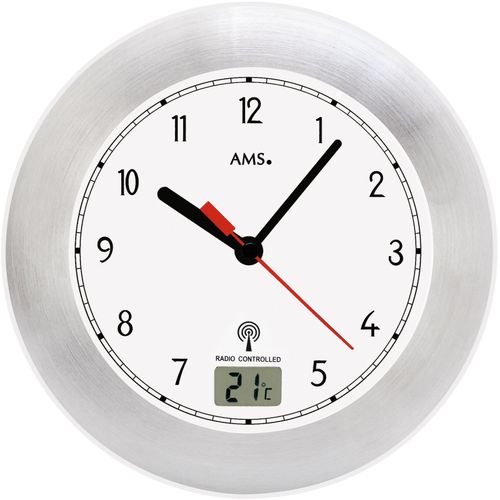 4037445158429 - Funkwanduhr AMS F5920 bunt (silberfarben weiß) Wanduhren H 6cm QuarzuhrWohnzimmerEsszimmerKücheArbeitszimmerBüroFlur 4037445158429 - Funkwanduhr AMS F5920 bunt (silberfarben weiß) Wanduhren H 6cm QuarzuhrWohnzimmerEsszimmerKücheArbeitszimmerBüroFlur