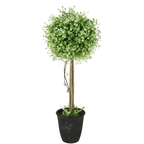 4019844758448 - Kunstbaum IGEA Buchskugelbaum Kunstpflanzen Gr B H 20 cm x 50 cm 1 St grün Kunstbaum Kunst-Bäume Kunstpflanzen im Kunststofftopf