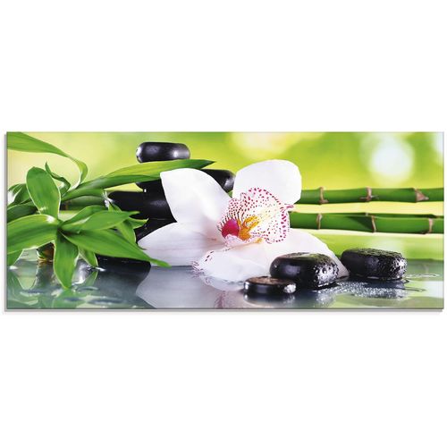4058661011480 - Glasbild ARTLAND Spa Steine Bambus Zweige Orchidee Bilder Gr B H 125 cm x 50 cm Glasbild Zen 1 St grün Glasbilder in verschiedenen Größen 4058661011480 - Glasbild ARTLAND Spa Steine Bambus Zweige Orchidee Bilder Gr B H 125 cm x 50 cm Glasbild Zen 1 St grün Glasbilder in verschiedenen Größen