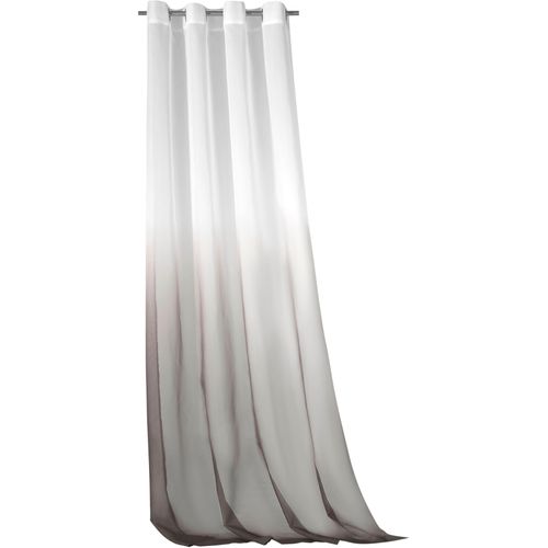 4005385836059 - Vorhang WECKBRODT Maischa Gr 1 braun B140cm H245cm Voile Polyester Gardinen Voile transparent mit Farbverlauf Gardine Store